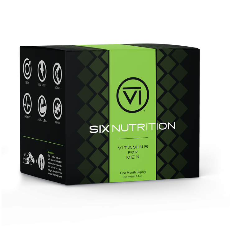 SIX Nutrition, Men's Complete Daily Vitamin Pack, One-Month-Supply